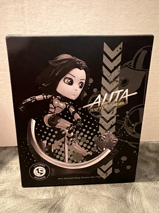 Alita Battle Angel Motoball Body Diorama Mini Figure Lootcrate Exclusive (Sealed)