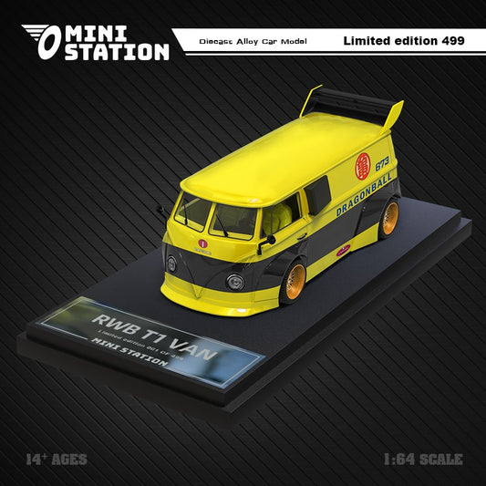 Mini Station RWB Volkswagen T1 van (Dragonball Yellow Livery-no figure)