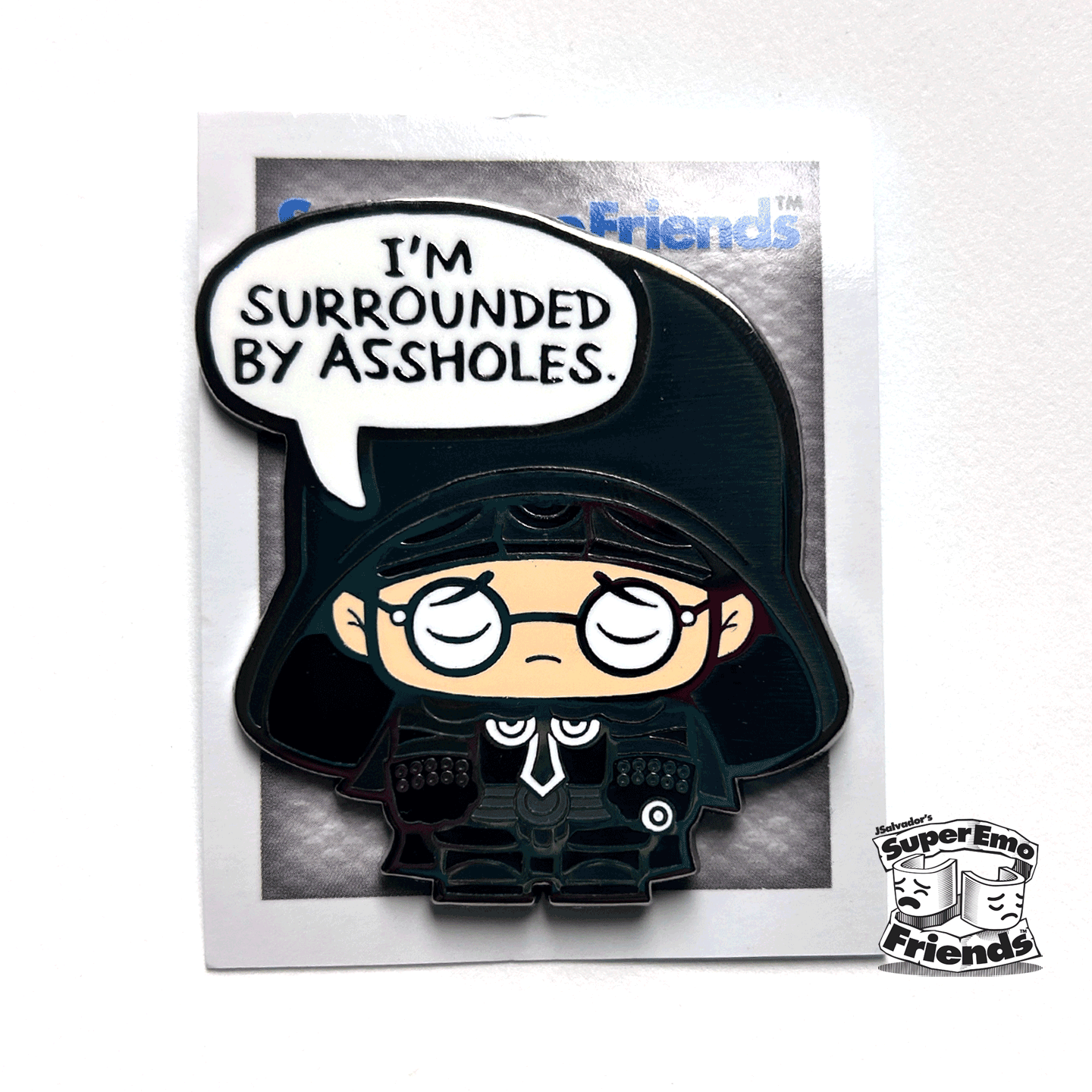 SuperEmoFriends - SuperEmoHelmy Enamel Pin