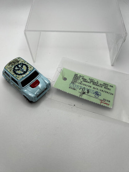 Hot Wheels Throwback Series Morris Mini (Unspun, FEP with Factory Green Card)