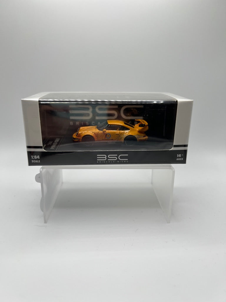BSC Briscale Micro - Porsche RWB964 (Yellow 70th Anniversary Edition)