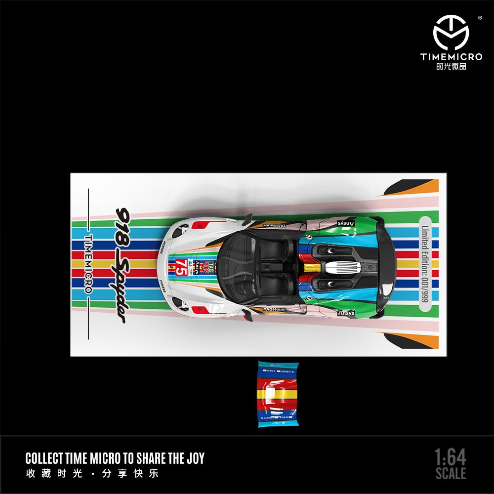 TimeMicro Porsche 918 Spyder (Multi-color w/figure)