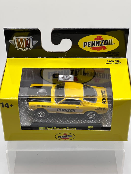 M2 Auto-Thentics - 1966 Ford Mustang Gasser (Yellow Pennzoil)