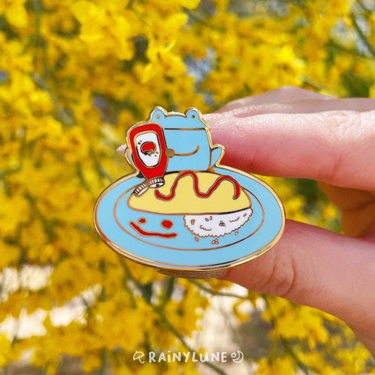 Rainylune Collectible Pin - Omelet Frog Pin