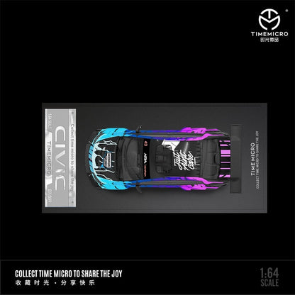 TimeMicro Honda Civic modifiée (livrée Monster)