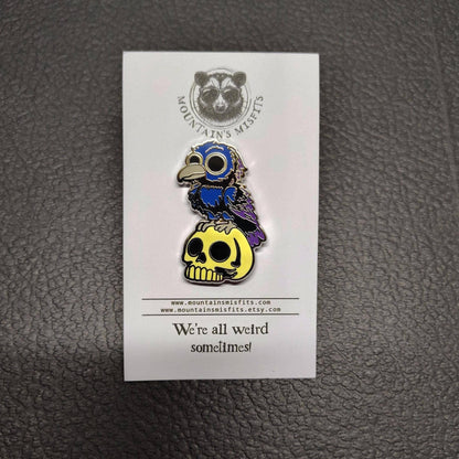 Mountain's Misfits - Raven W/ Skull Enamel Collectible Pin