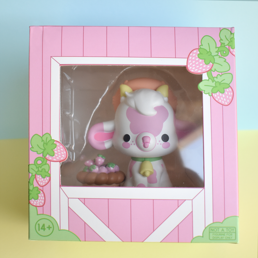 Shortcake the Strawberry Cow Figure by Bright Bat Design