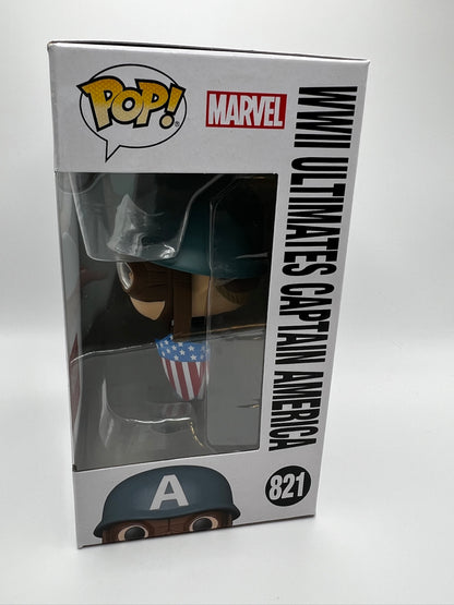 Funko Pop! Marvel: WWII Ultimates Captain America (Mavel Collector Corps)