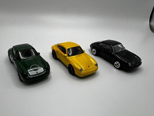 Hot Wheels '96 Porsche Carrera Bundle (3x loose cars)