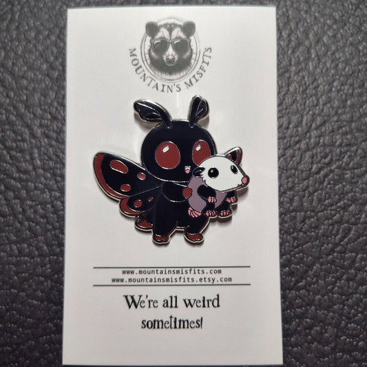 Mountain's Misfits - Mothman w/ Opossum Collectible Pin