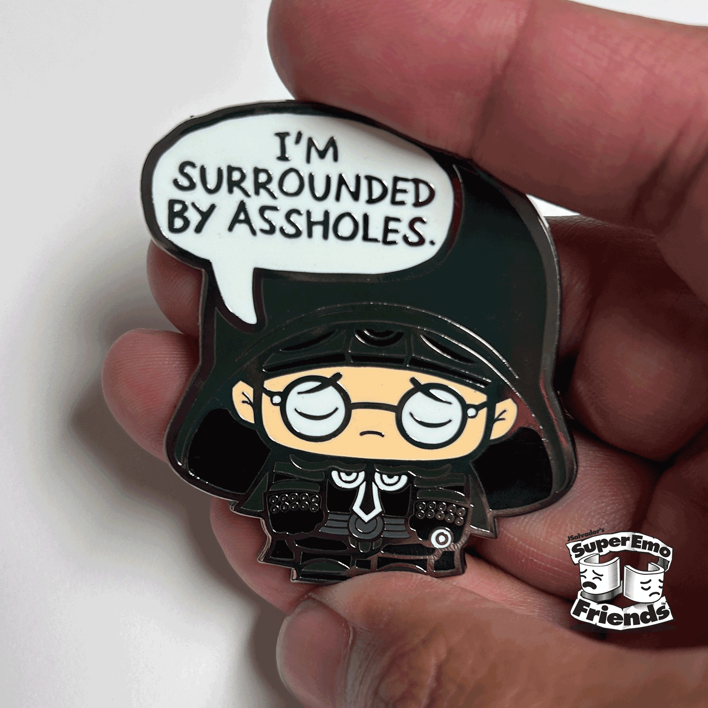 SuperEmoFriends - SuperEmoHelmy Enamel Pin