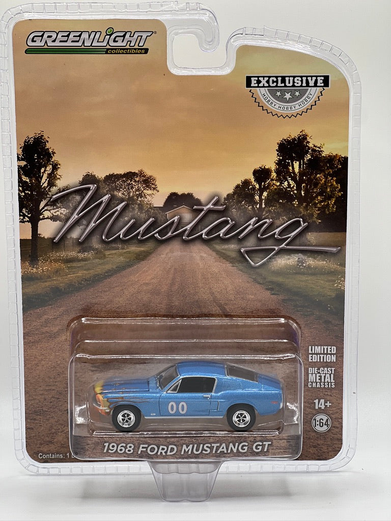 Greenlight Hobby Exclusive - 1968 Ford Mustang GT Fastback Race Car #00