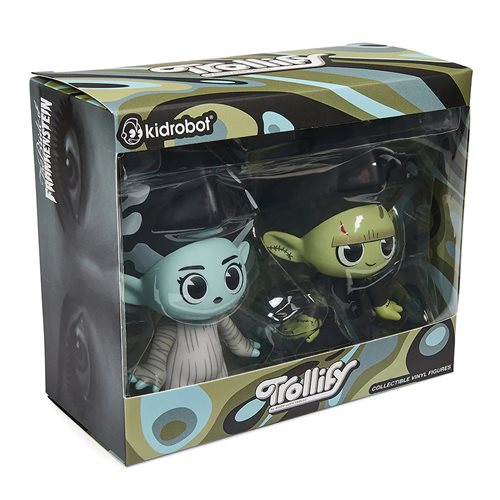 Kidrobot Frankenstein and Bride of Frankenstein Trollify Mash-Up 5-Inch Vinyl Figure 2-Pack