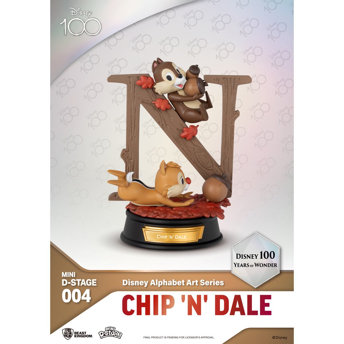 Disney 100 Years of Wonder Mini D-Stage Disney Alphabet Art (Blind Box Case of 6)