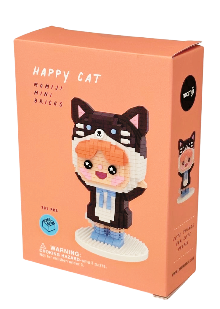 Mini briques Momiji - Chat heureux