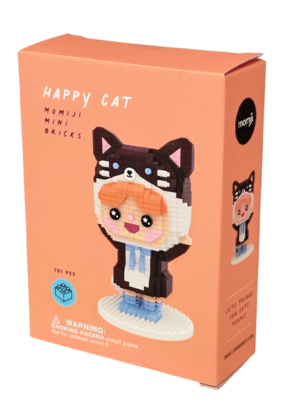 Mini briques Momiji - Chat heureux