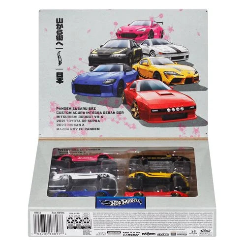 Hot Wheels Streets of Japan Car Culture (6 voitures multi-pack)