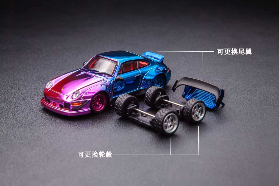 (PREORDER) TPC Porsche RWB993 (Chrome candy)