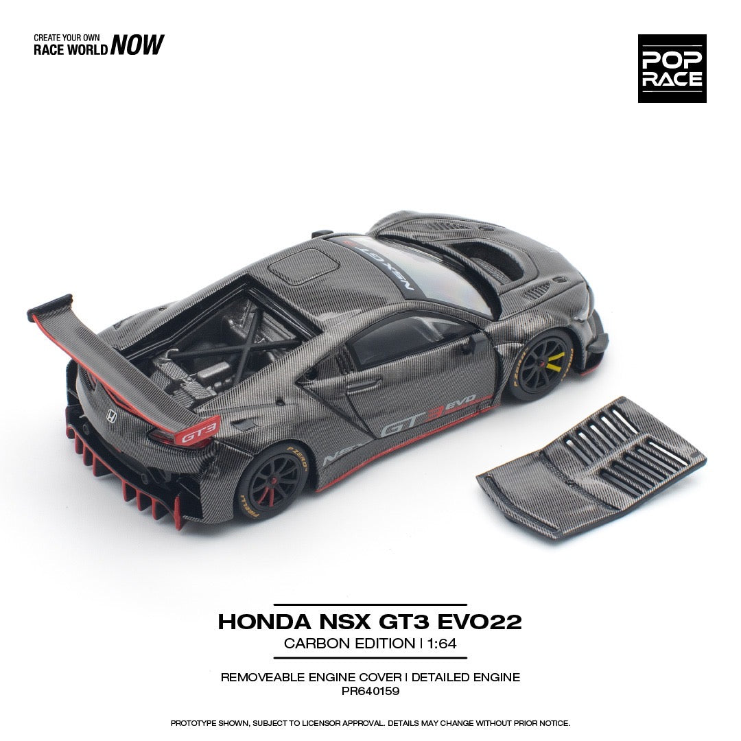 (PREORDER) Pop Race Honda NSX GT3 EVO22 (Carbon Edition)