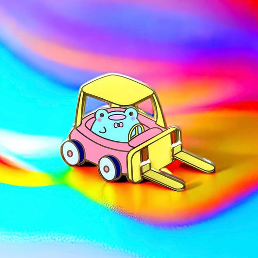 Rainylune Collectible Pin -  Forklift Friend the Frog