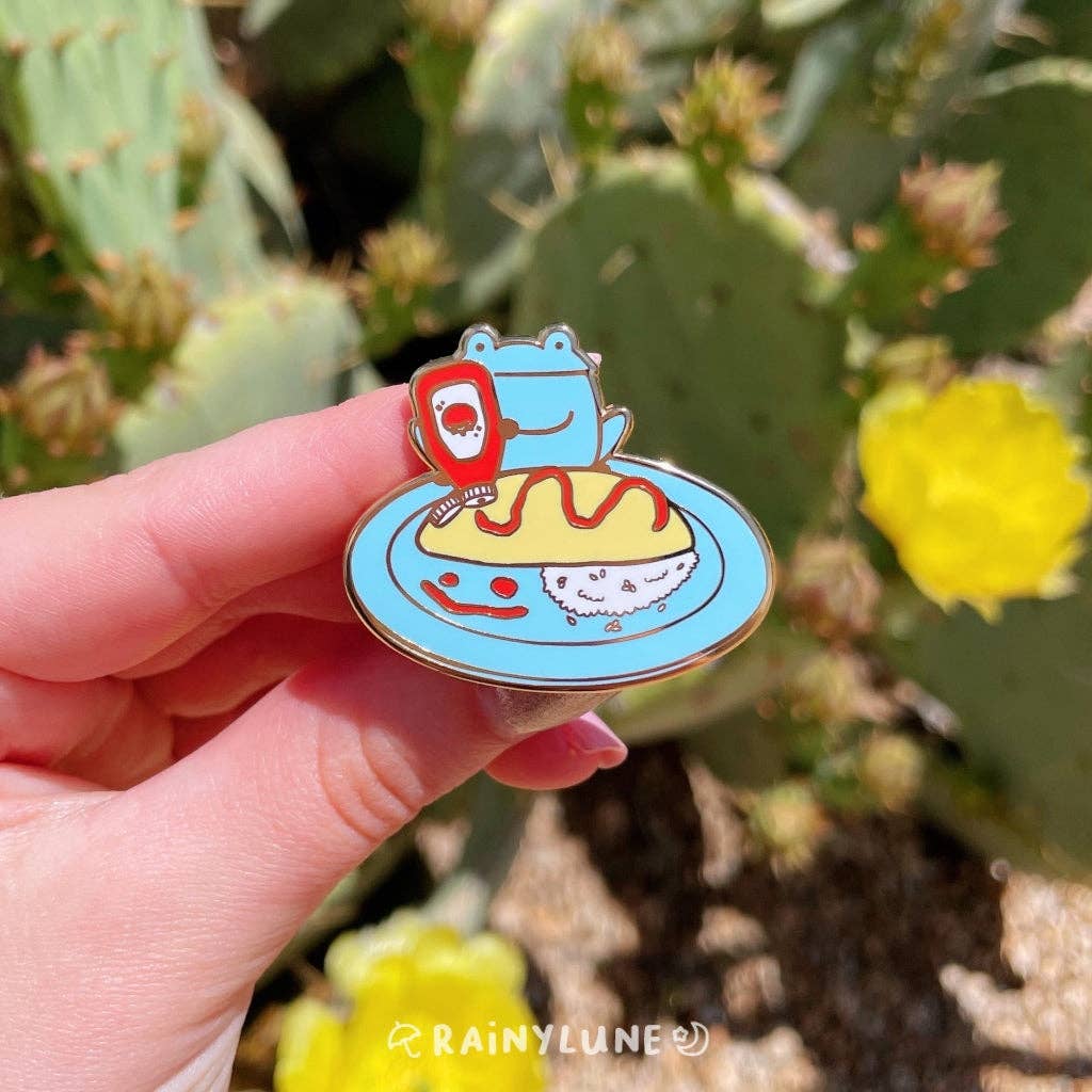 Rainylune Collectible Pin - Omelet Frog Pin