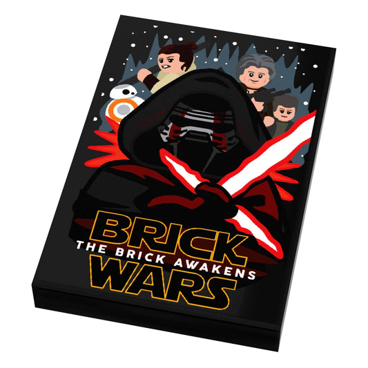 B3 Customs - Brick Wars: Brick Awakens (EP. 7) Movie Tile Cover (2x3 Tile) made using LEGO part - B3Customs