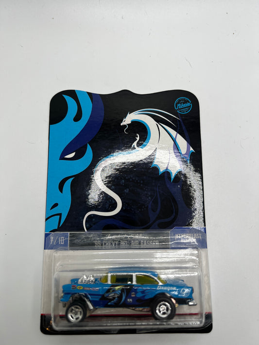 Hyperblast Custom Indonesia '55 Chevy Bel Air Gasser (Dragon-blue & Phoenix-red SET)