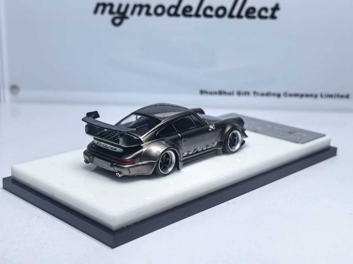 My Model Collect Porsche RWB 964 High Wing (Chrome Pearl Grey)