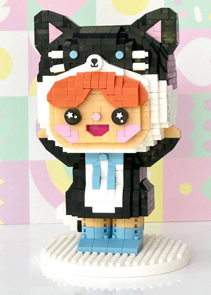 Mini briques Momiji - Chat heureux