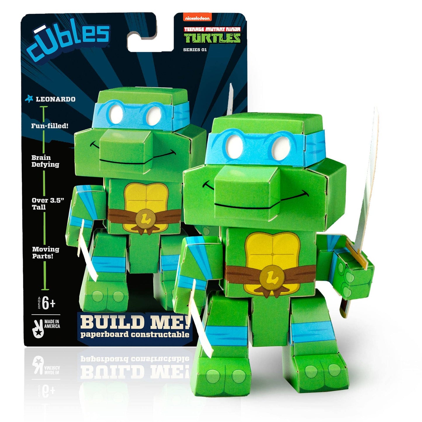 Cubles - Teenage Mutant Ninja Turtles : Leonardo - Jouet STEM 3D à construire