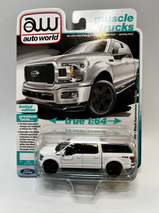 Auto World Muscle Trucks - 2020 Ford F-150 Black Appearance Package (Oxford White)