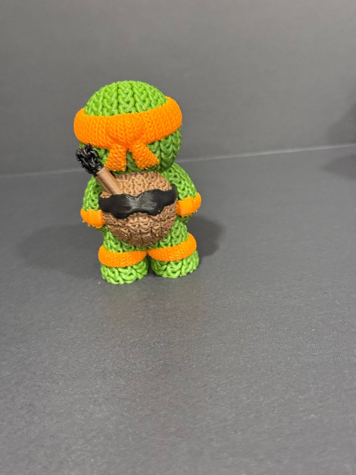 Teenage Mutant Knitted Turtles (Complete Set - 3" figures) - by Upstate Design Decor