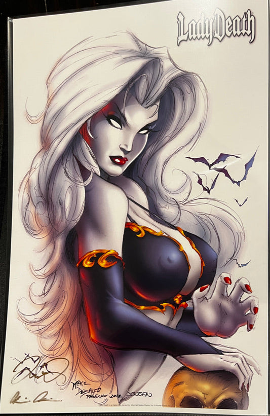 Lady Death (Phoenix 2012 Exclusive) Print by Mike DeBalfo (Signed)