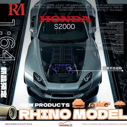 Rhino Model Honda S2000 Wide-Body Roadster (Silver)