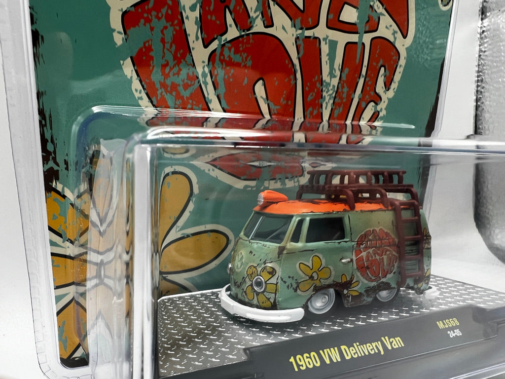 M2 Machines - 1960 Volkswagen Delivery Peace & Love (Weathered)  – Mijo Exclusives