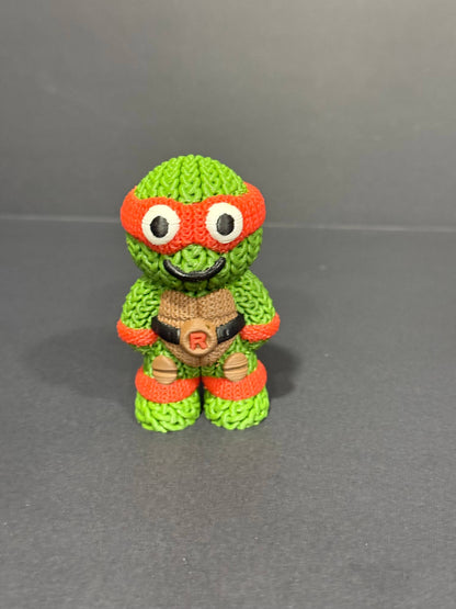 Teenage Mutant Knitted Turtles (Complete Set - 3" figures) - by Upstate Design Decor