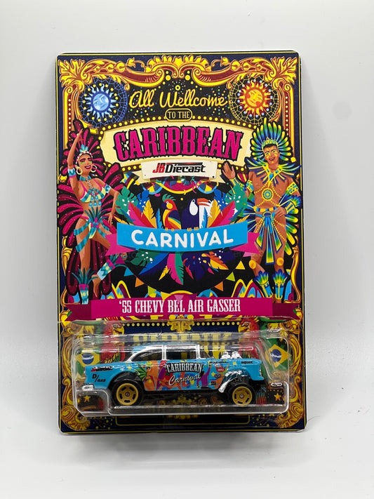 JBDiecast x Sipink Custom Works Caribbean Carnival - '55 Chevy Bel Air Gasser