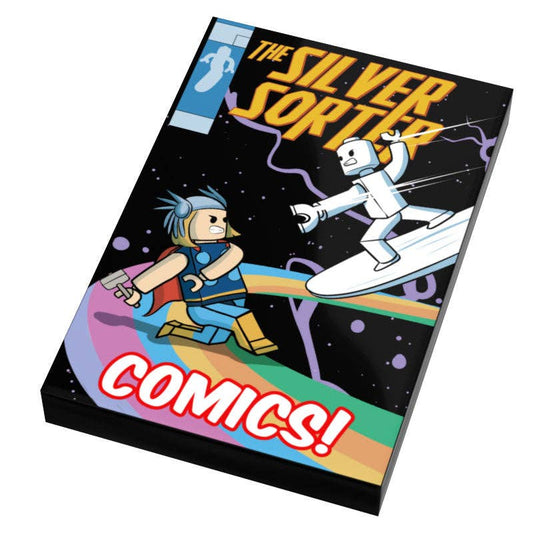 B3 Customs - Silver Sorter Comic Book Cover (2x3 Tile)