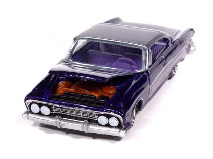 Auto World - 1961 Dodge Phoenix Lowrider in Purple Sky Metallic with Lowrider Graphics