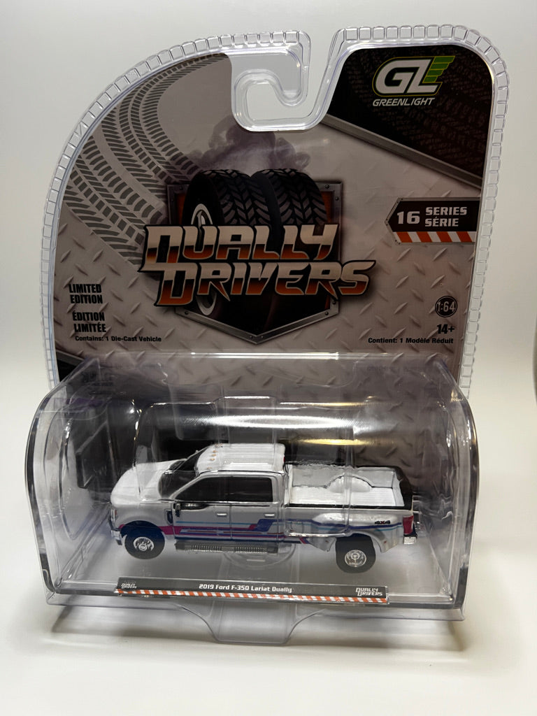 Greenlight Dually Drivers - Chevrolet C-30 Dually Wrecker 1969 (bleu et noir avec flammes)