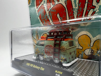 M2 Machines - 1960 Volkswagen Delivery Peace & Love (Weathered)  – Mijo Exclusives