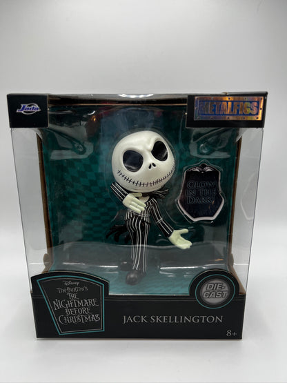 L'Étrange Noël de Monsieur Jack Skellington GITD, figurine en métal moulé sous pression de 4 po