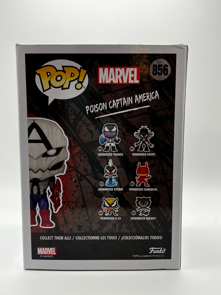 Funko Pop! Marvel - Poison Captain America (Venom)  Pop in a Box Exclusive #856