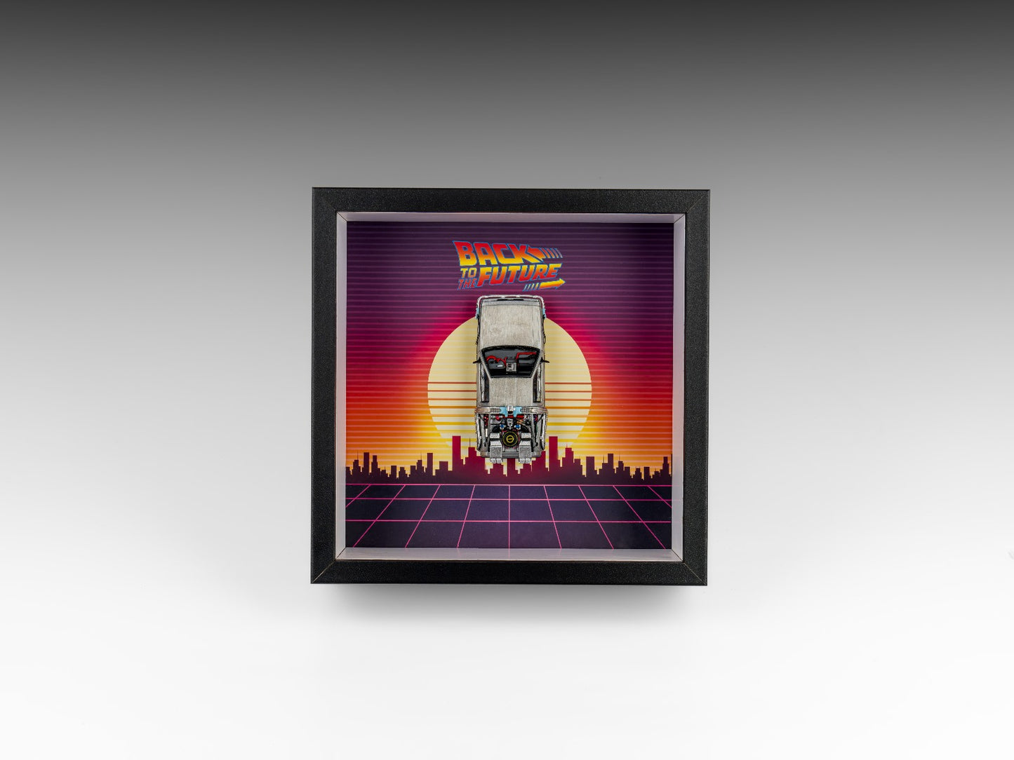 (PREORDER) Finclassically - Back to the Future - Frame w/Delorian (Silver-Normal version)