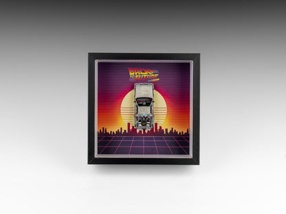 (PREORDER) Finclassically - Back to the Future - Frame w/Delorian (Silver-Normal version)