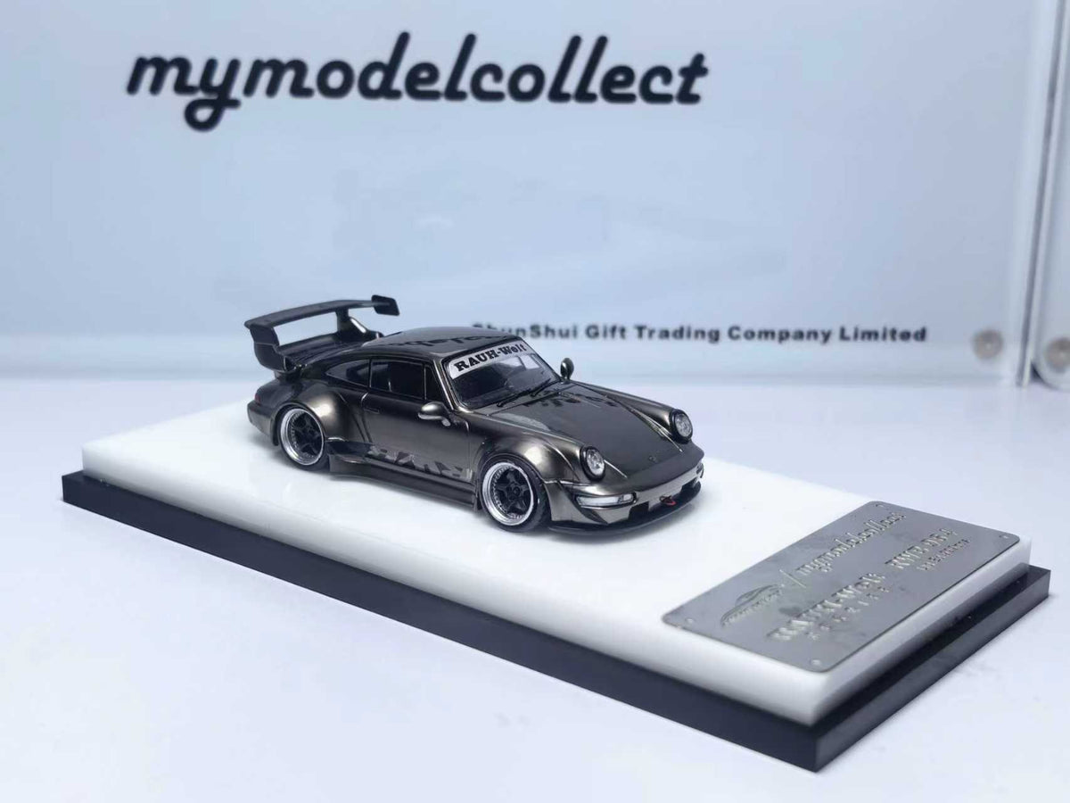 My Model Collect Porsche RWB 964 High Wing (Chrome Pearl Grey)