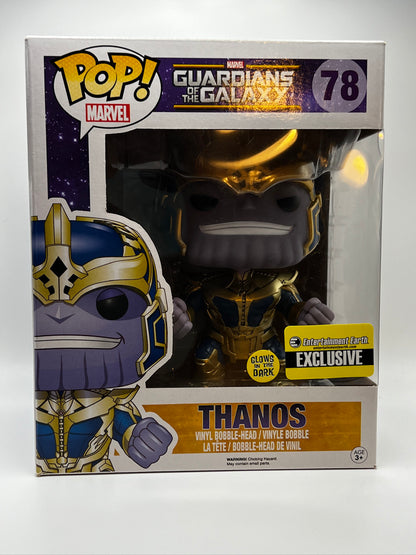 Funko Pop! Marvel-Thanos (Glow in the Dark) 6" Entertainment Earth