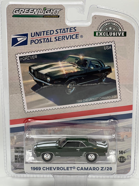 Greenlight USPS Stamp Collection - 1969 Chevrolet Camaro Z/28 (Green)