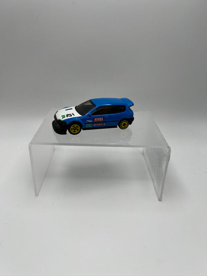 Hot Wheels J-Imports Honda Civic Custom (Blue) Unspun