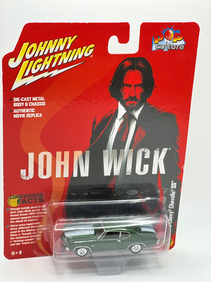 Johnny Lightning Pop Culture - John Wick - 1970 Chevrolet Chevelle SS  (Forest Green Poly)
